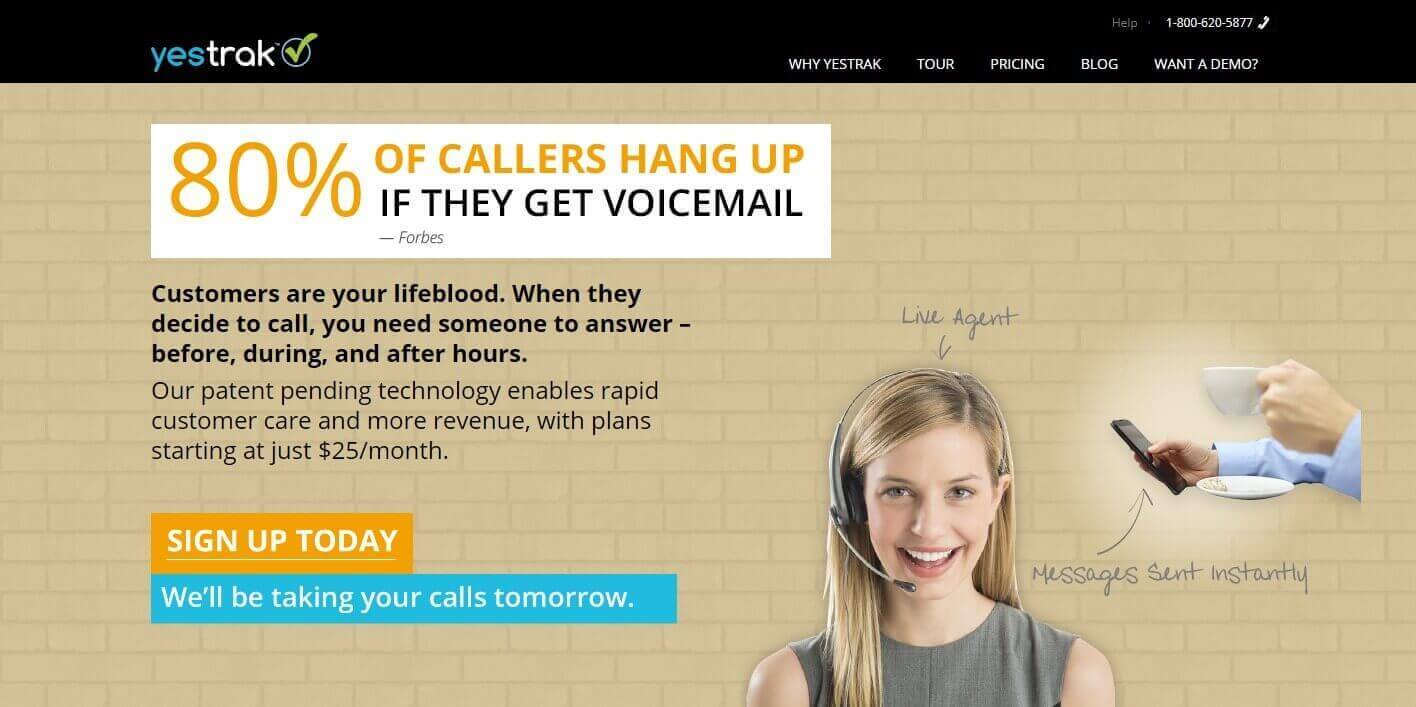 Virtual Calling Website Portfolio Image